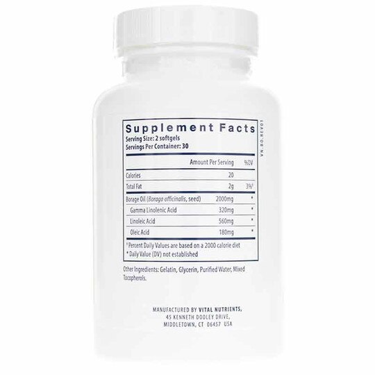 Borage Oil 1000 Mg, VTN